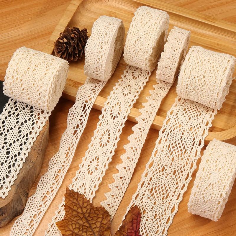 hollow lace handmade diy decoration lace ribbon clothing clothes tablecloth and curtain fabric material cotton thread lace edge