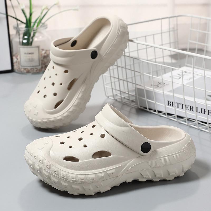 women's drooping hole shoes summer new outdoor cute and breathable non-slip beach shoes indoor office sandals for men