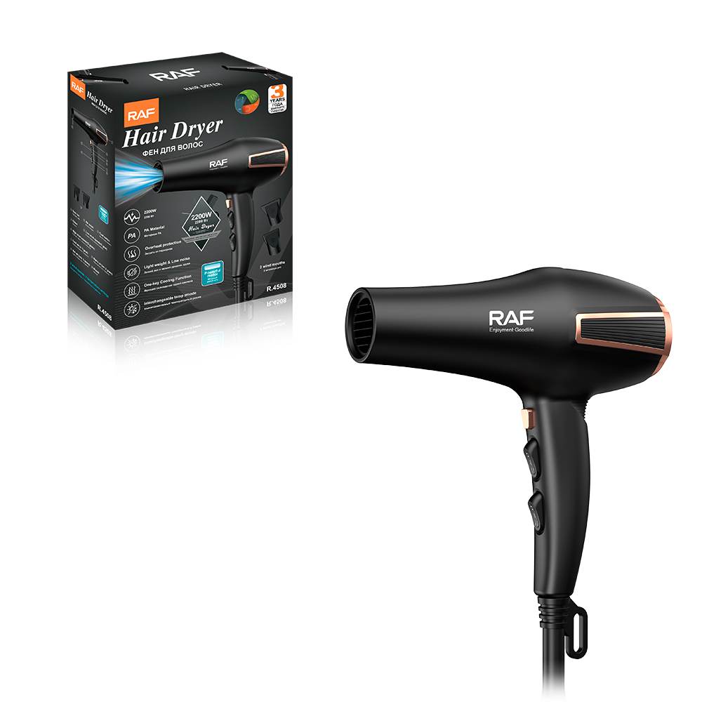RAF euro regulator secador de pelo salón de peluquería doméstico alta potencia peluquería barbería especial fabricante de tubos de viento al por mayor R.4508 pic 4