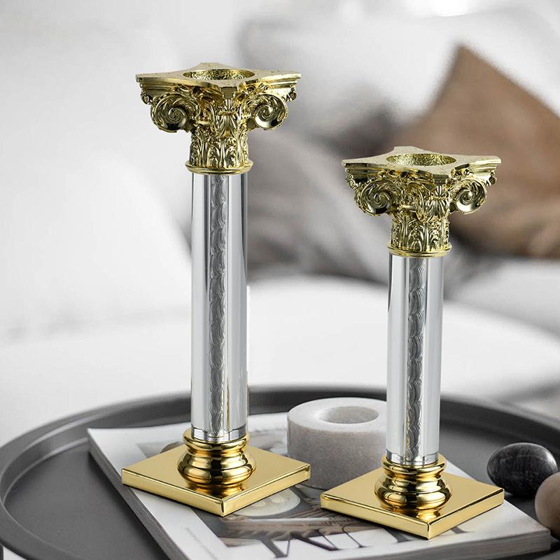nordic candlestick metal candlestick crystal candle cup golden candle holder wedding decoration candle holder craft ornaments