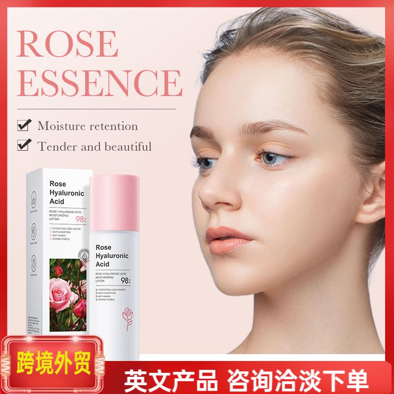 foreign trade cross-border bioaua rose hyaluronic acid ceramide body moisturizing refreshing non-greasy toner and lotion wholesale