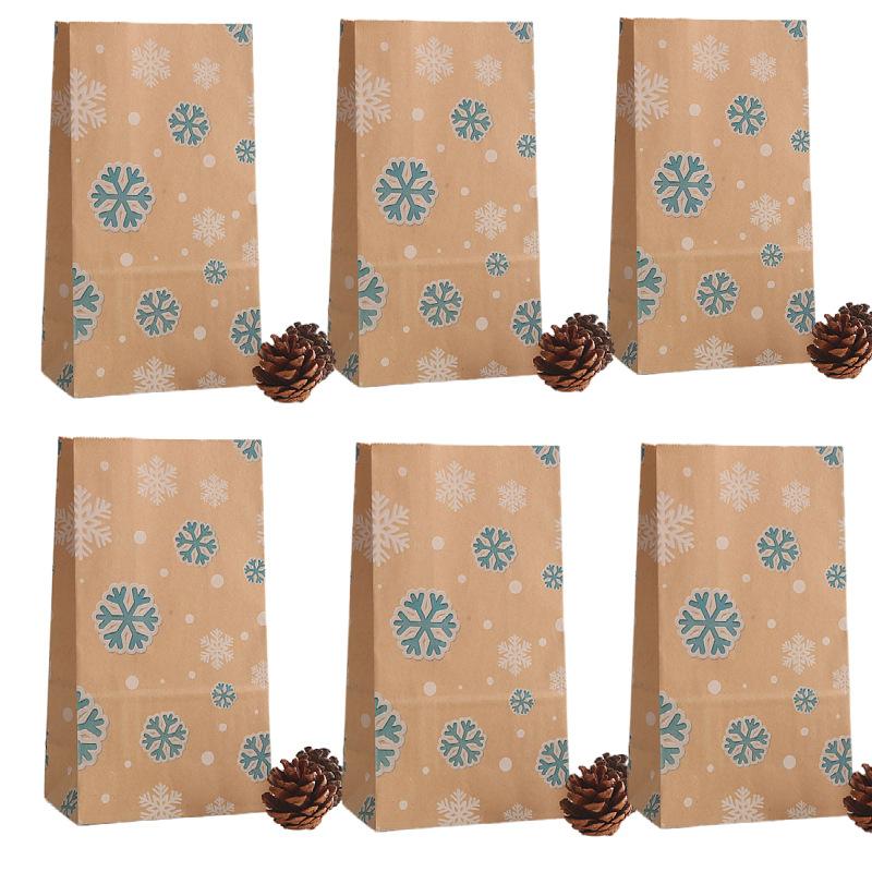 christmas gift bag gift packaging bag candy bag christmas advent calendar paper bag christmas eve packaging bag simple Application Scenario