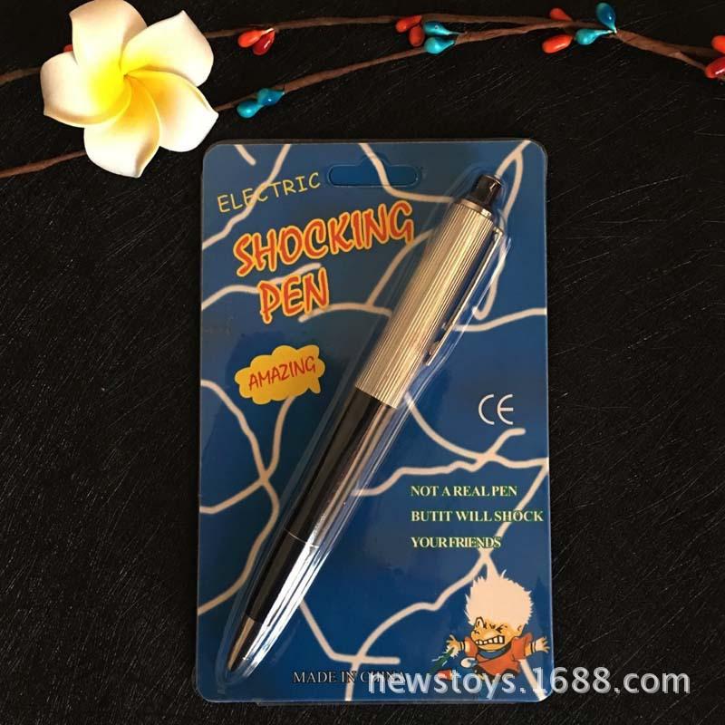 Tricky Toy Trick Spoof Toy Prank Electric Stylus Electric Human Ballpoint Pen Electric Stylus