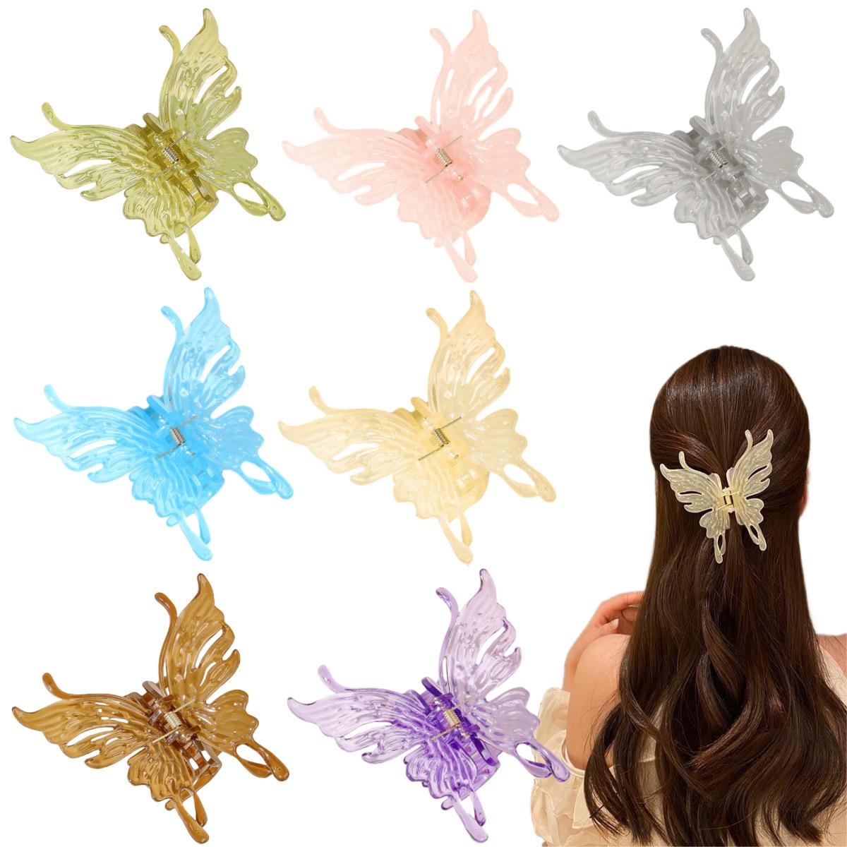 amazon hot cross-border bow claw clip female updo hair claw shark clip hairware factory wholesale
