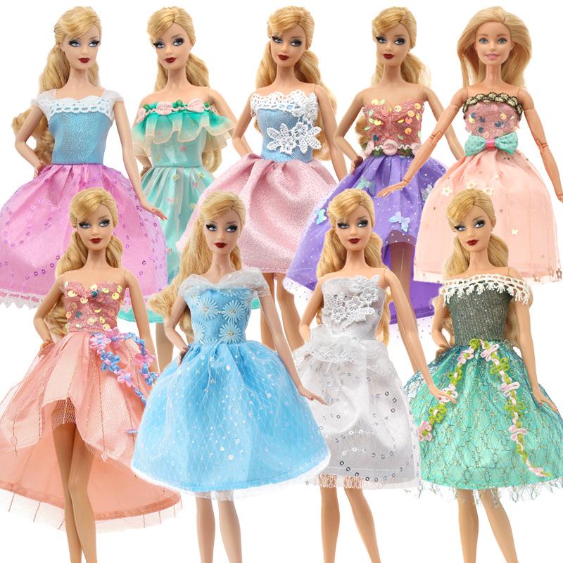 cross-border new arrival 30cm barbie doll clothes toy dress doll fashion evening dress small gift skirt suit