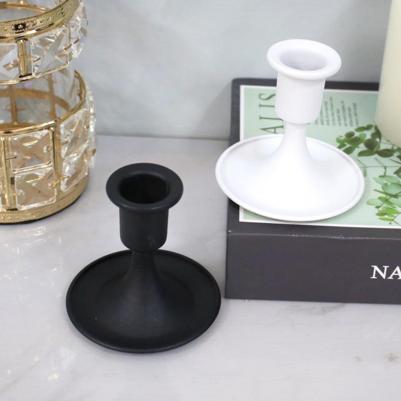 nordic light luxury tass candlestick restaurant decoration metal ornaments model room candle holder crafts manufacturer