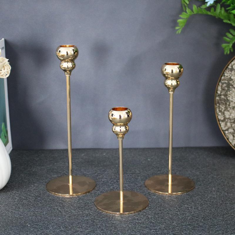 simple modern model room metal candlestick restaurant ideas decoration european metal candle holder decoration in stock