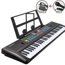 61 key electronic keyboard children's multifunctional music imitation piano musical instrument toy with microphone large studio wholesale