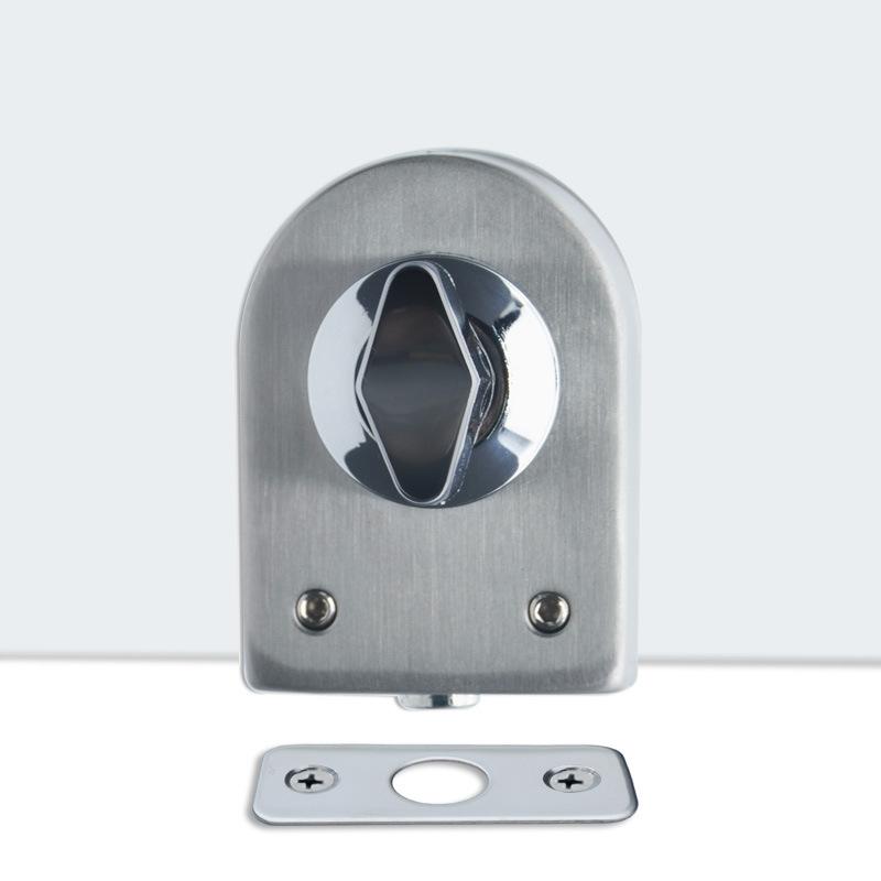 office glass door floor outlet fixed bolt double door single door punch free stainless steel parking lock bathroom lock