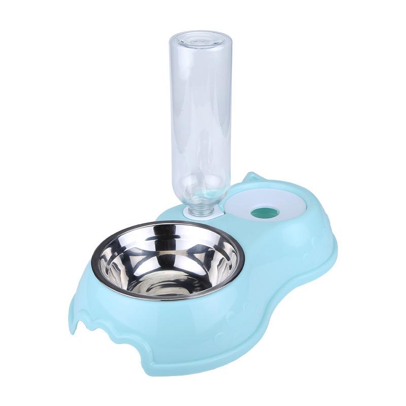 pet bowl wholesale stainless steel cat bowl automatic drinking water dog basin teddy dog bowl cat basin dog food bowl cat double bowl Item Picture