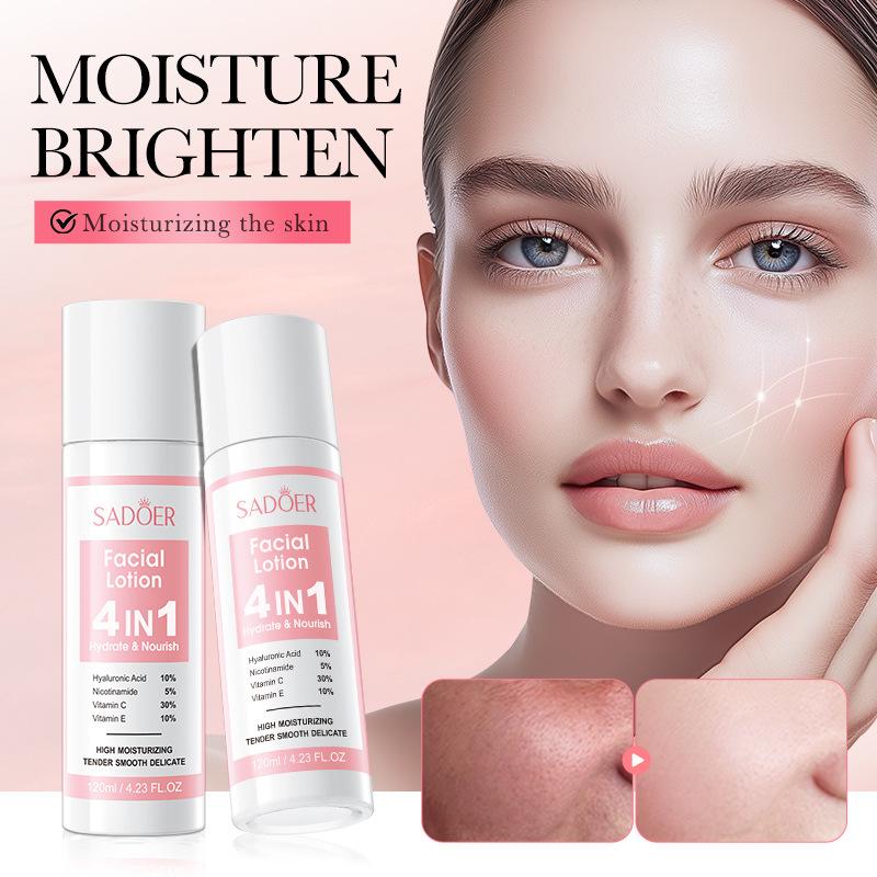 Full English Toner and Lotion Sadoer Four-in-One Multi-Effect Hydrating Moisturizing Lotion Moisturizing Skin