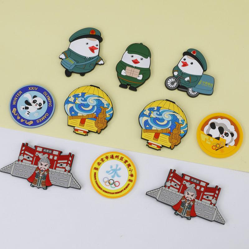 cute three-dimensional pvc fridge magnet wholesale creative cartoon magnetic pvc fridge magnet diy 3d magnetic refrigerator stickers