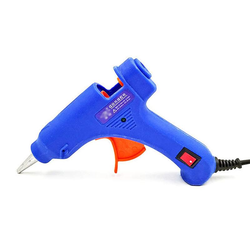 Exclusive for Cross-Border Hot Melt Glue Gun Handmade Glue Gun 20W Household Children's Handmade DIY Hot Melt Gun Electric Hot Melt Gun
