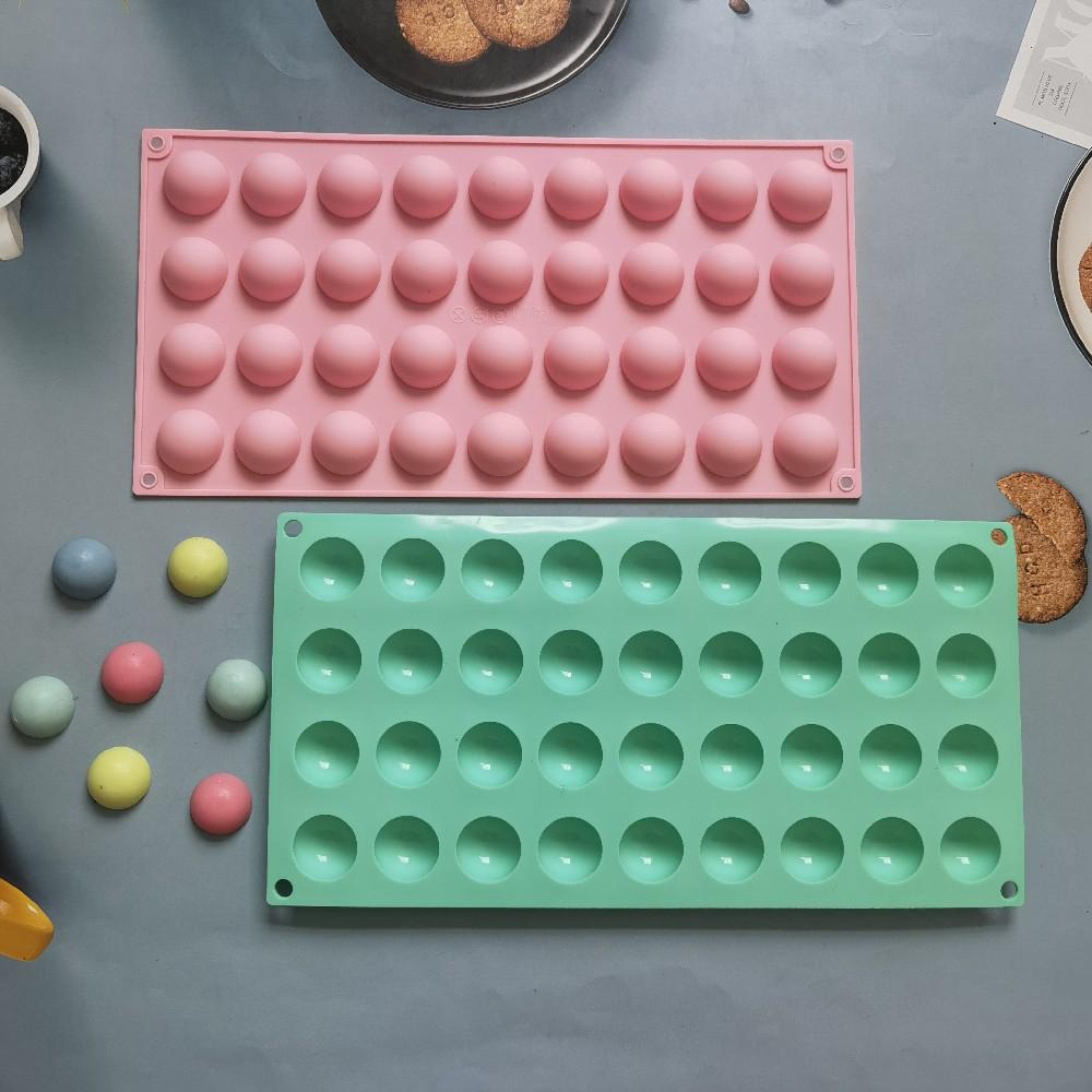 36 Even Small Semicircle Silicone Mold Cake Mold Mold Non-Stick Silicone Jelly Candy Mold