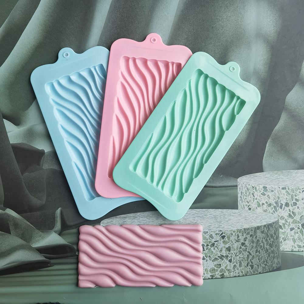Wave Silicone Chocolate Mold Cake Mold Mold Non-Stick Silicone Jelly Candy Mold 3D Mold DIY
