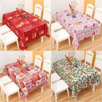 new christmas tablecloth home decorations polyester fabrics tablecloths table runners placemat restaurant decoration supplies