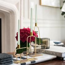 light luxury candle holder nordic retro romantic dining table candlelight dinner props household minimalist modern clothes