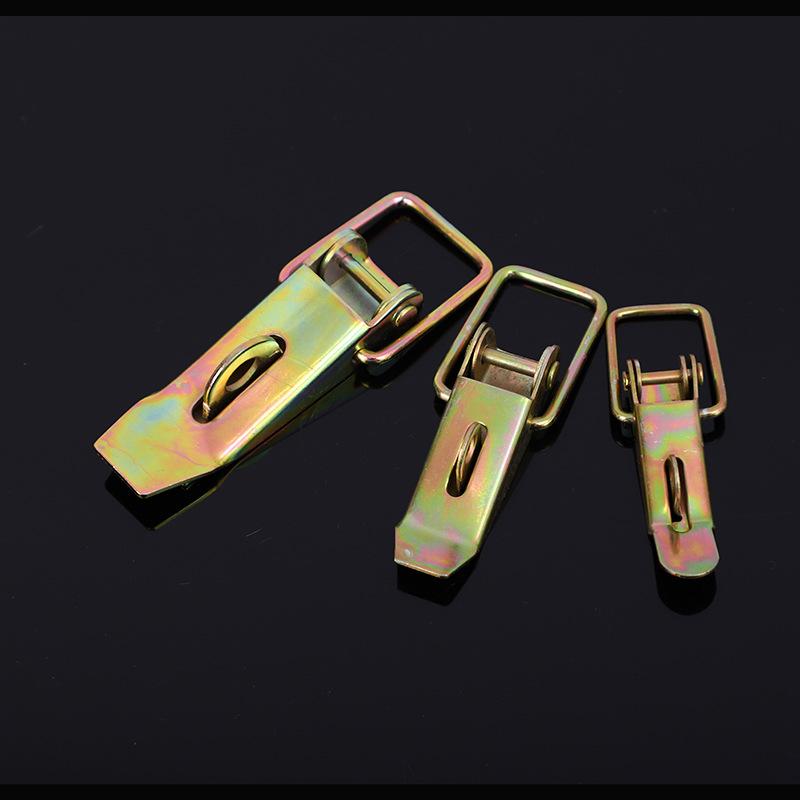 galvanized iron duck mouth buckle lock iron hasp toolbox lock wooden case buckle