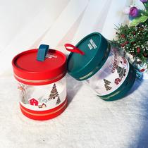 christmas packing box christmas eve gift box apple gift box new exquisite round box transparent plastic box