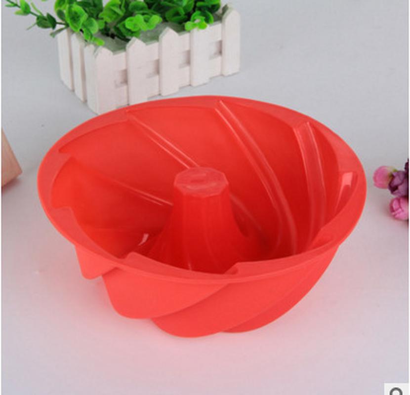 Baking Mold Silicone Spiral Cyclone Cake Mold Small Hollow Spiral Cake Mold Food Grade Silicone Mold