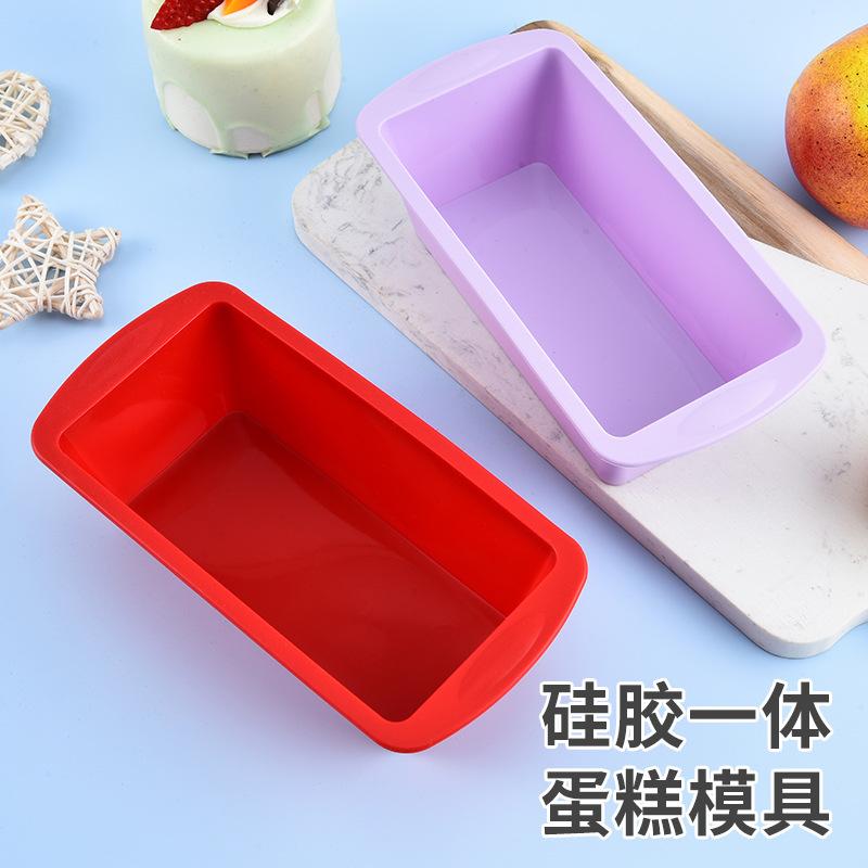 in stock silicone cake mold diy baking tool silicone rectangle toast mold strip bread cake mold full figure