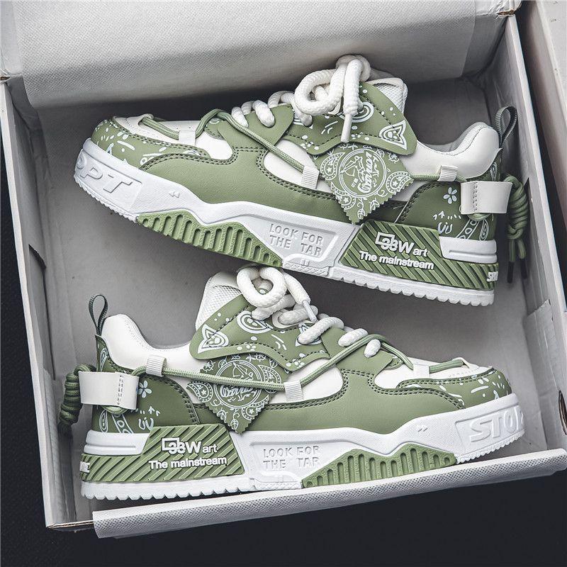 men's shoes 2024 new summer versatile niche original leisure flat shoes sports platform bread fashion shoes