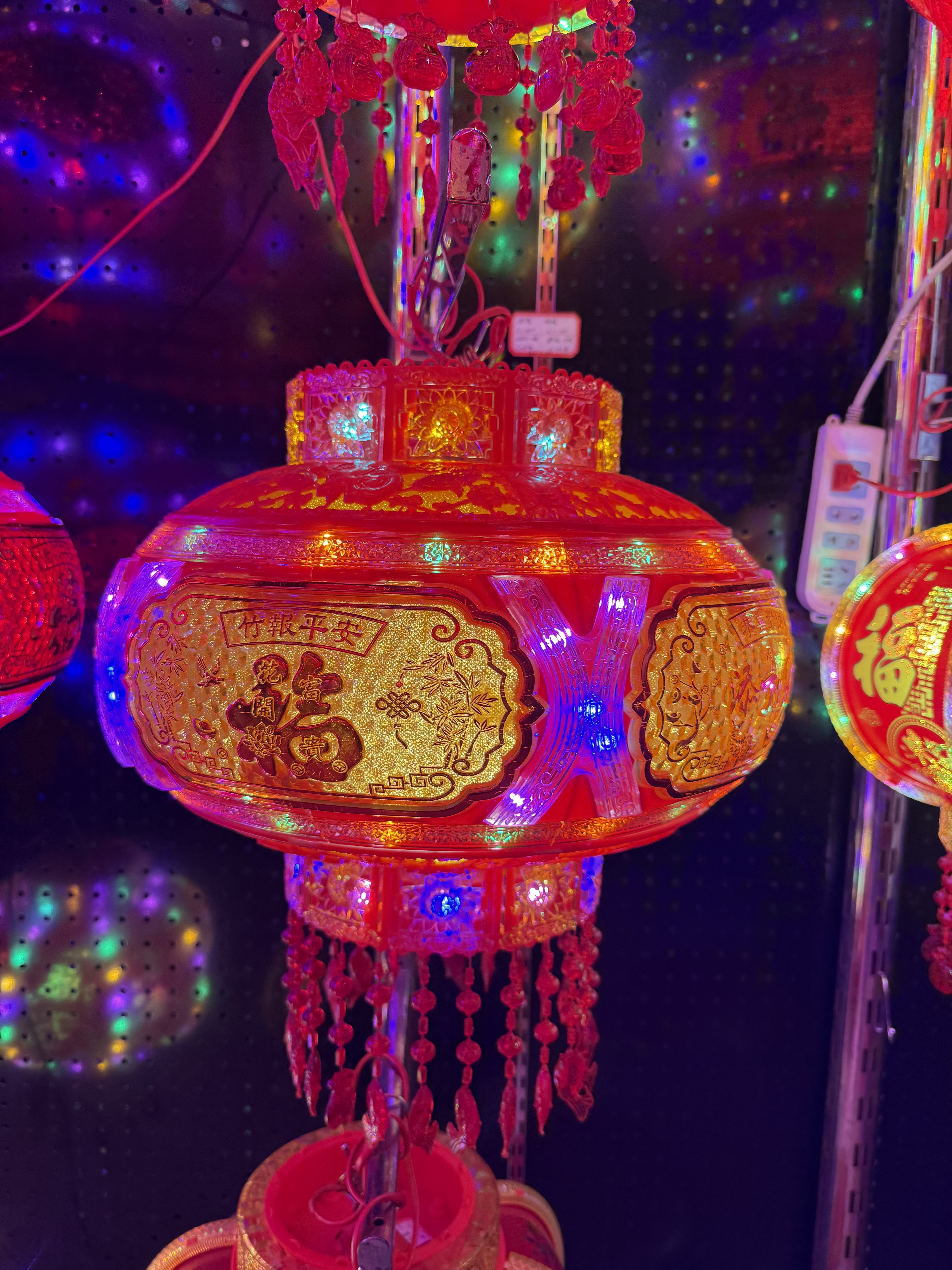 工艺转灯 喜庆用品 节庆用品灯笼 一生平安2国潮