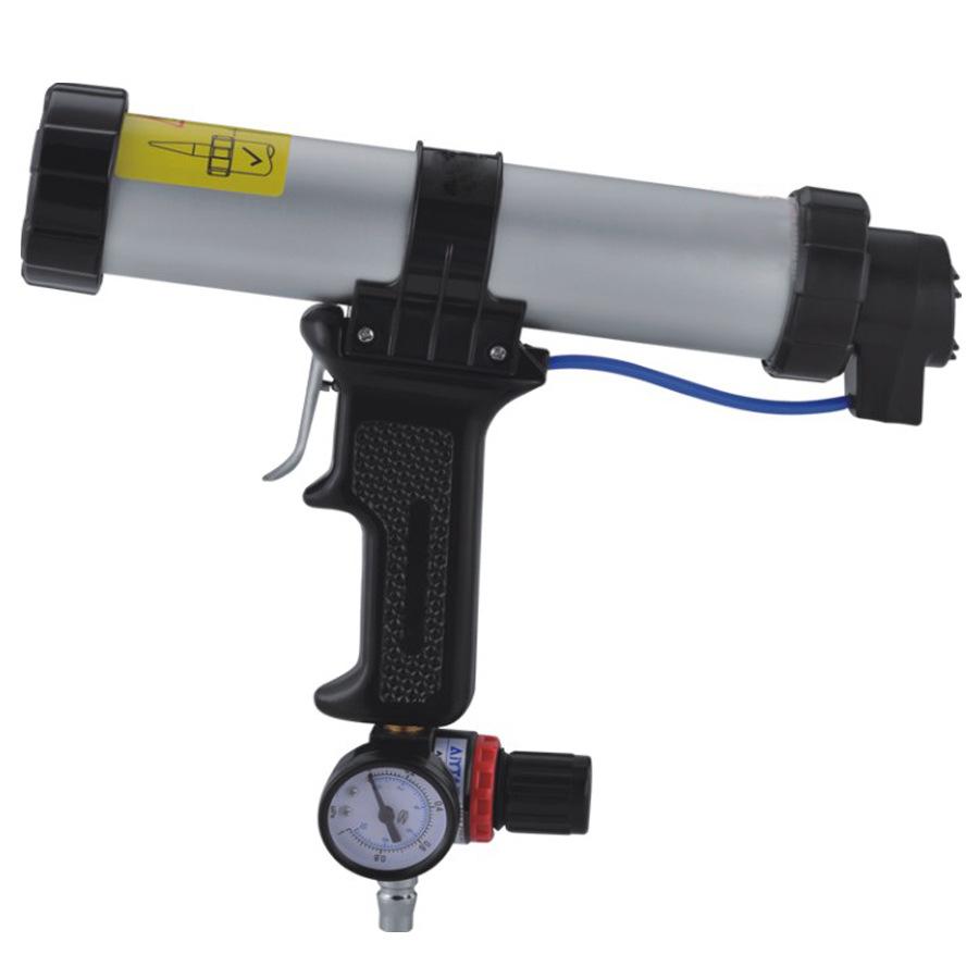600ml with display valve gluing gun barometer glass cement gun pneumatic adhesive extruder air caulking gun