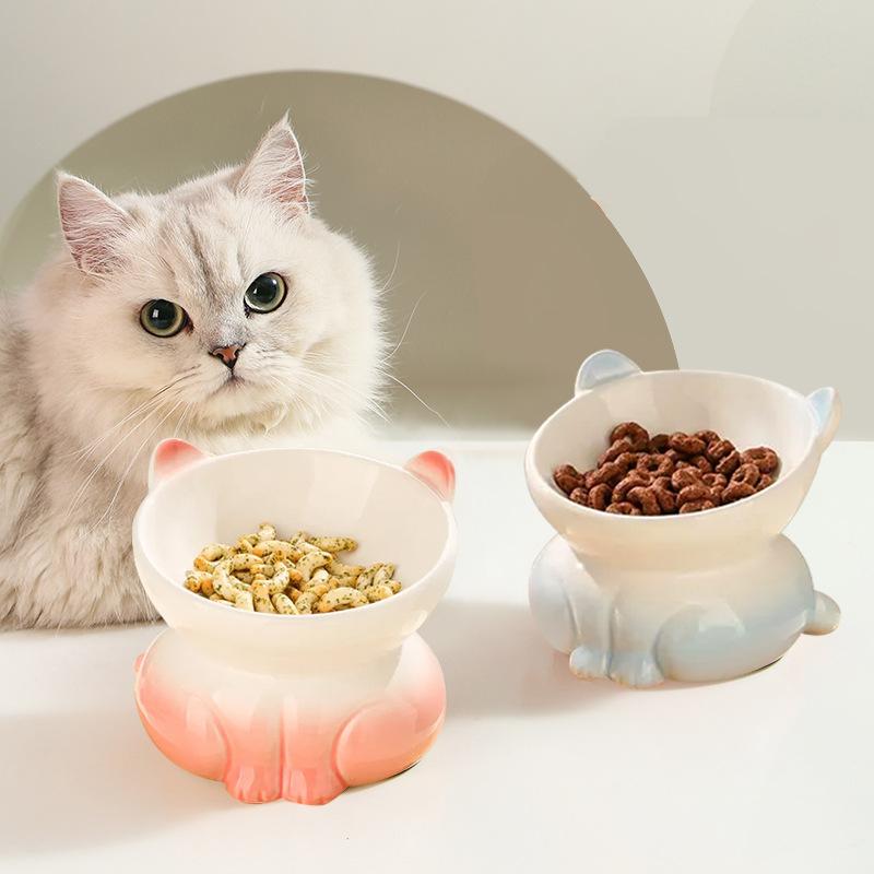 amazon exports ceramic  bowl  bowl  food holder pet bowl dog bowl pet supplies  food  rice bowl