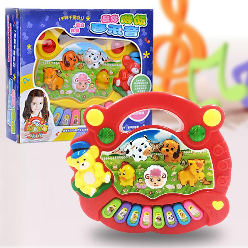 cartoon animal farm music electronic keyboard baby enlightenment early education educational electronic keyboard toy stall wholesale