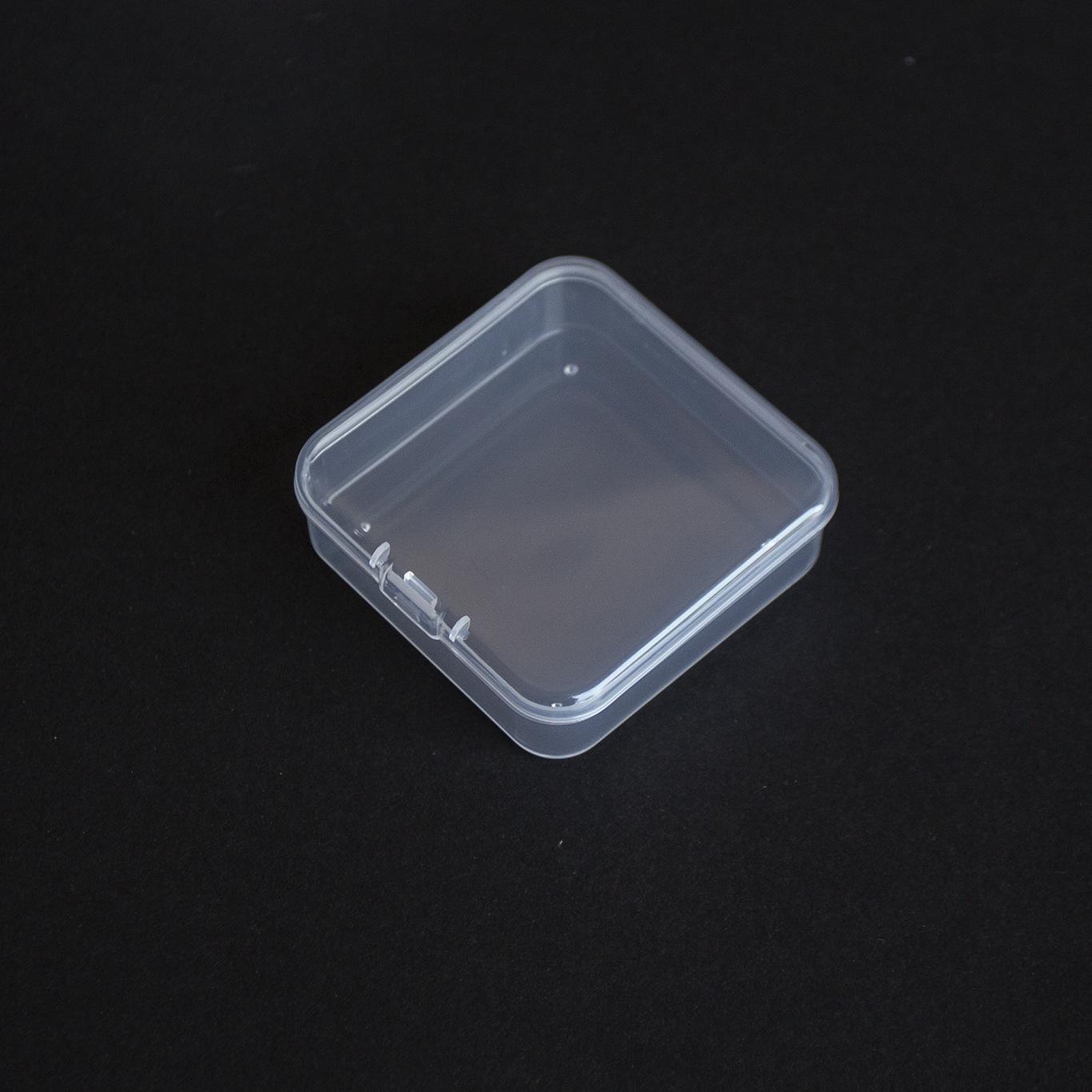 6.5cm square pp box small box transparent plastic box parts industrial products small product packaging plastic box