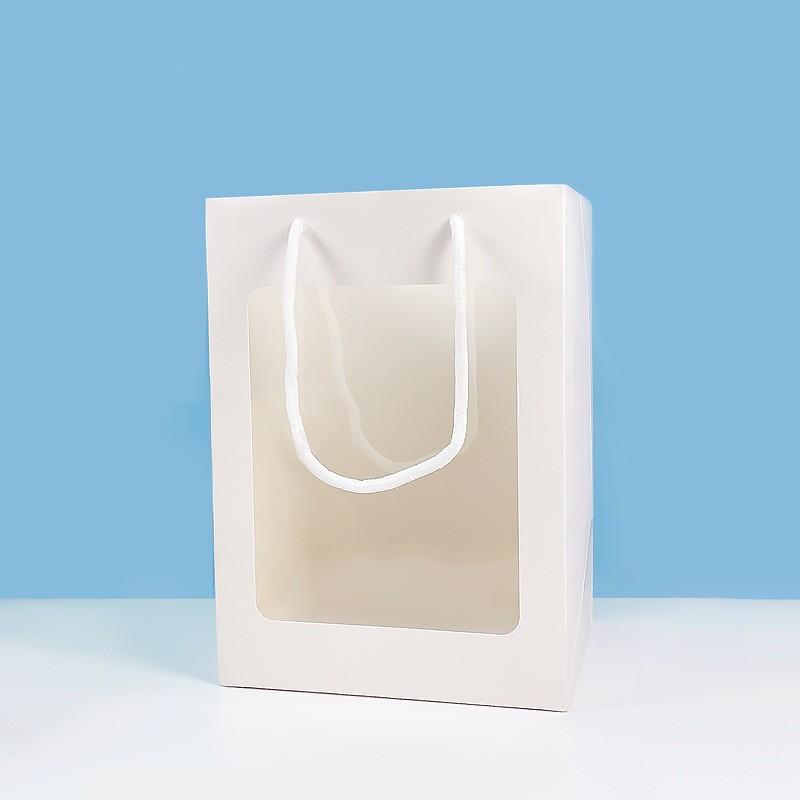 gift bag ins astronaut small night lamp spaceman coin bank packaging special transparent paper bag handbag wholesale