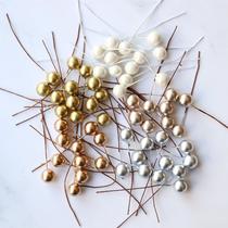 simulation 10mm metallic color berry christmas gift accessories berry diy craft plant berry ornaments