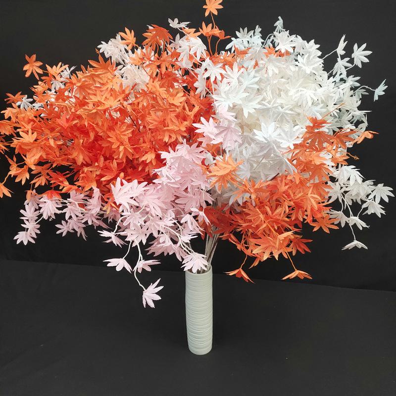 wenxin maple leaf wedding hall decoration maple leaf engineering hotel studio layout artificial tree branches and leaves simulation maple leaf