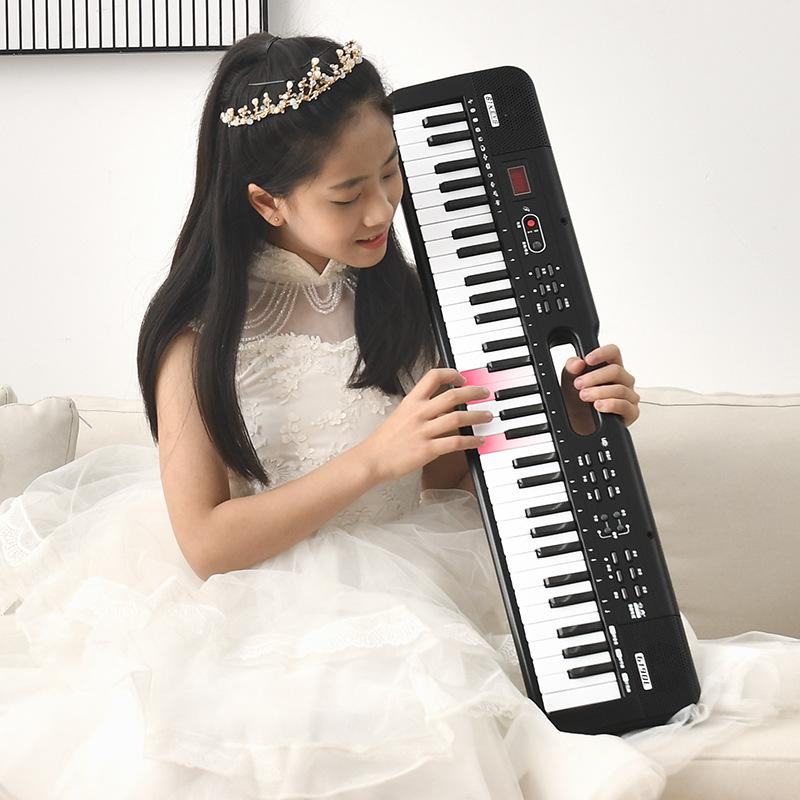 61-Key Portable Electronic Keyboard Children's Electric Piano Early Education Educational Toy Musical Instrument One Piece Dropshipping