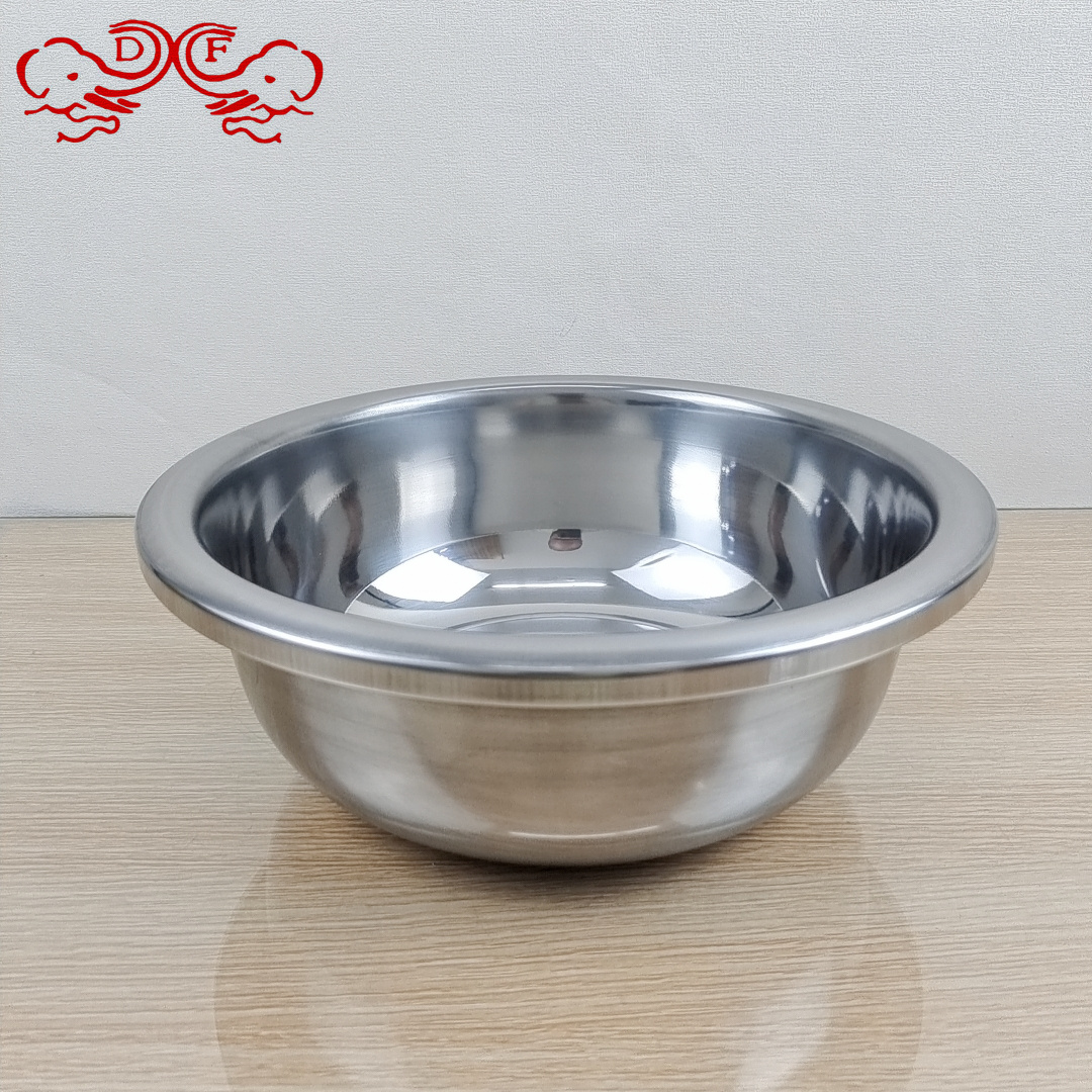 DF68270 thickened large washbasin, kitchen sink, cafeteria soup bowl, household stainless steel soup bowl, DF TRADINGHOUSE Item Picture
