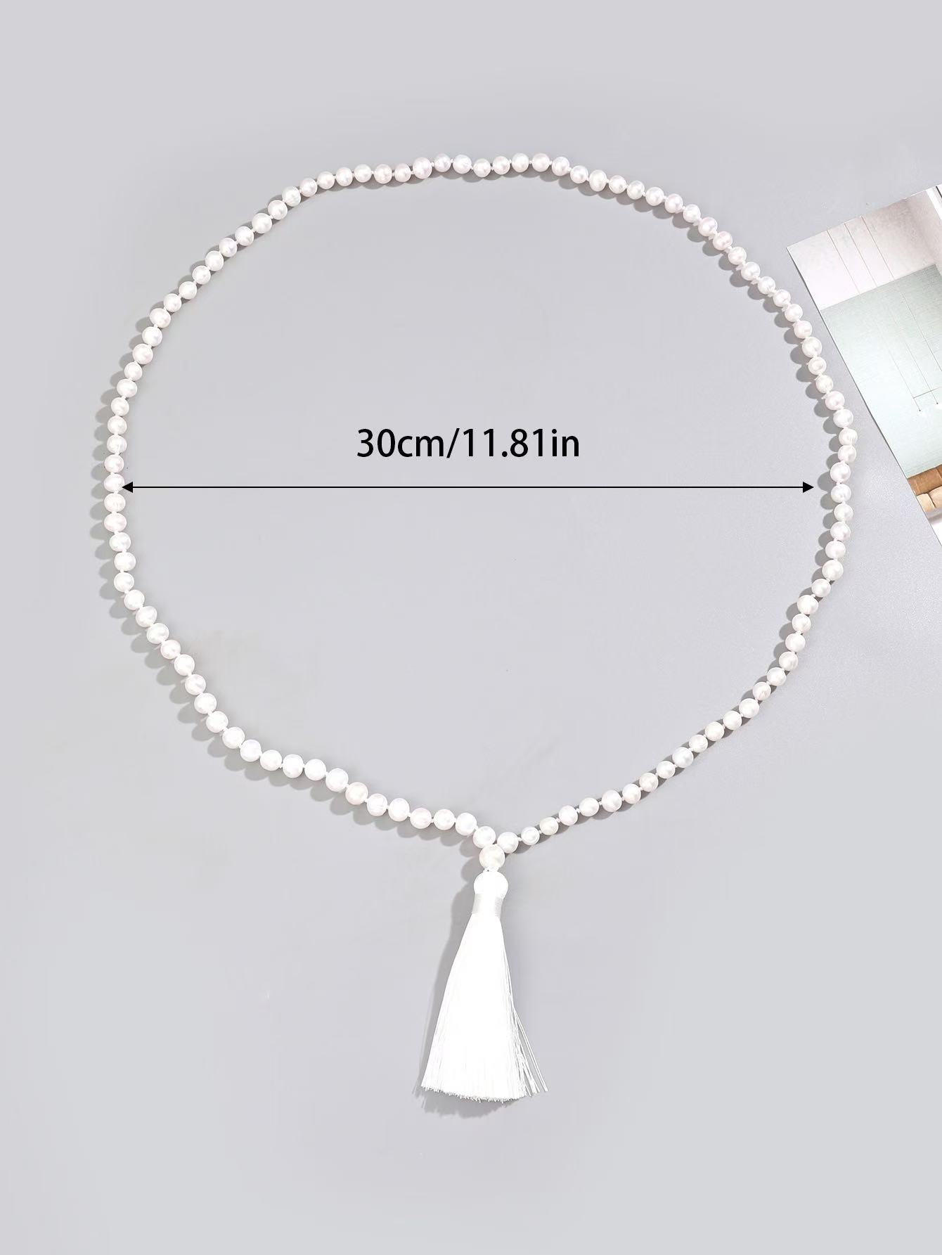 淡水珍珠时尚潮流民族特色简单大方佛珠项链详情图2