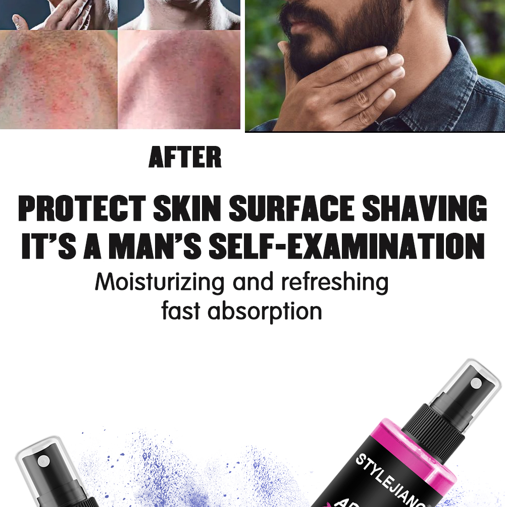 跨境男士须后水保湿剃须后护理刮胡子后胡须修护喷雾批发详情5