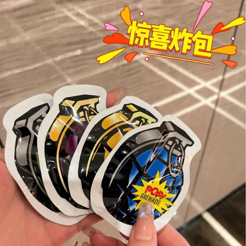children's simulation automatic inflatable self-explosion grenade small bales burst trick children's toy funny prank scare bag