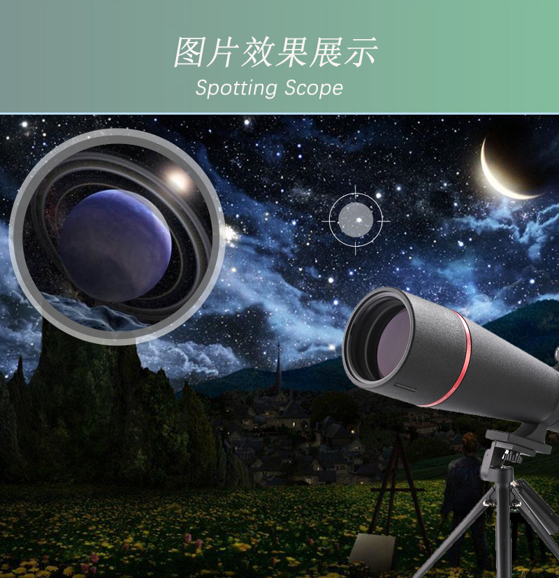 Ziyouhu 25-75X80 astronomical telescopic glasses are professional high-power space high-definition telescopes for stargazing and sky observation pic 19