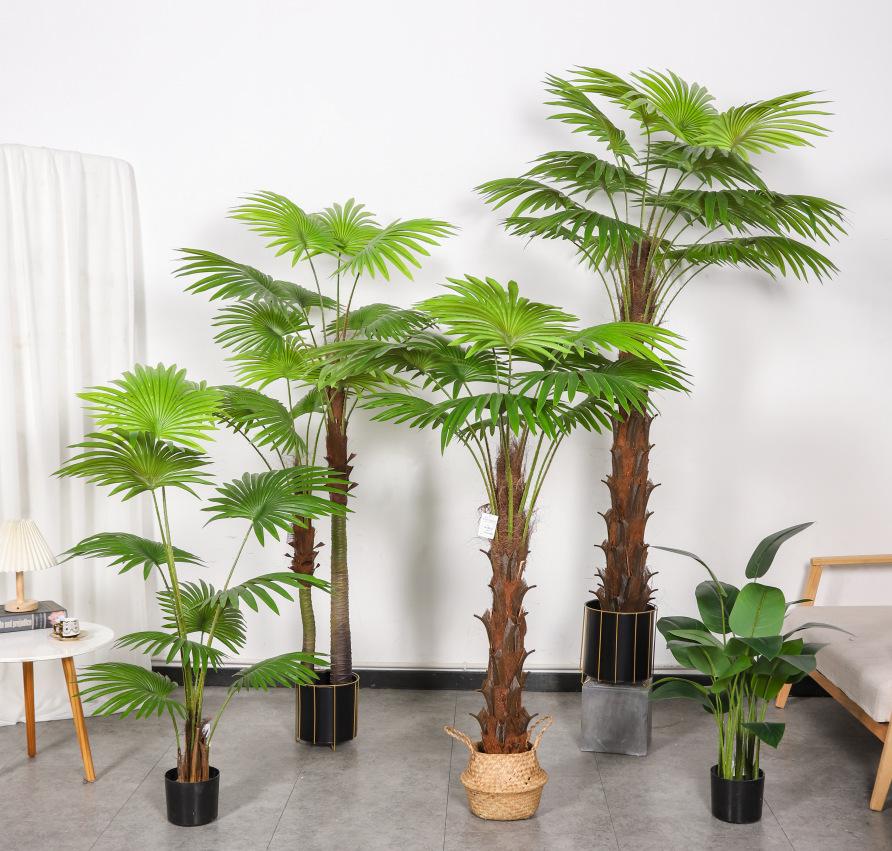 nordic large high imitation tree cattail plant landscaping indoor living room simulation green plant potted artificial tree decoration ornaments