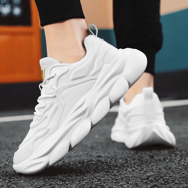 spring breathable mesh platform dad shoes new men's casual platform shoes trendy sneakers men's shoes wholesale