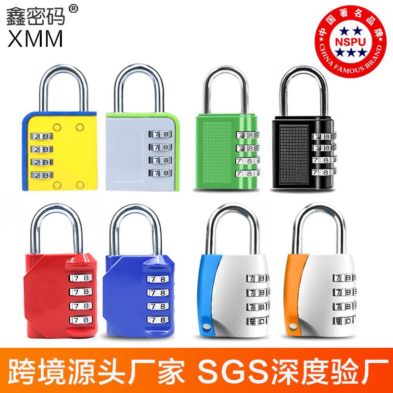 xin password 4-digit digital mechanical password lock backpack luggage fitness b & b apartment supermarket lock padlock