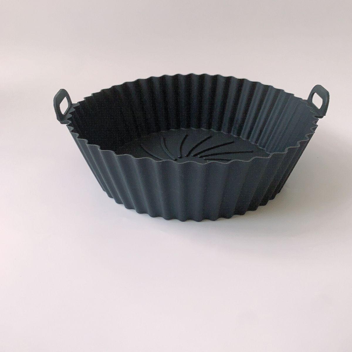 air fryer silicone baking tray oven universal baking tray edible silicon barbecue plate cake mold baking mold Specification drawing