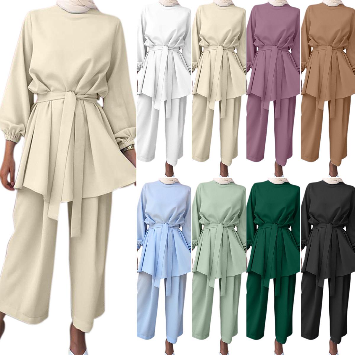 Factory Direct Supply Yiduo New Gulbang Festival Women's Clothing Arabic Suit Hijab Fashion21028