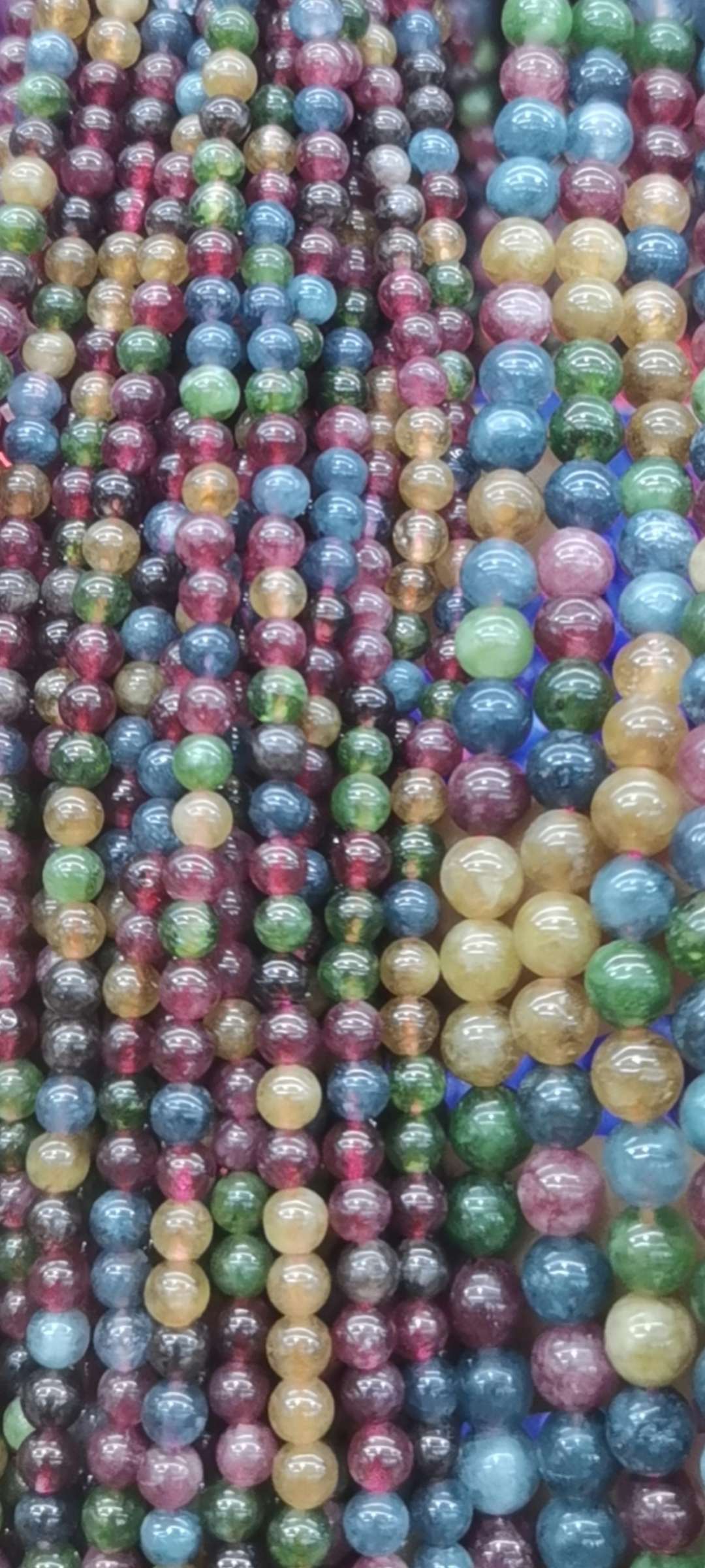 Tiger's eye, red turquoise, green turquoise, white turquoise, natural stone, malachite details Picture