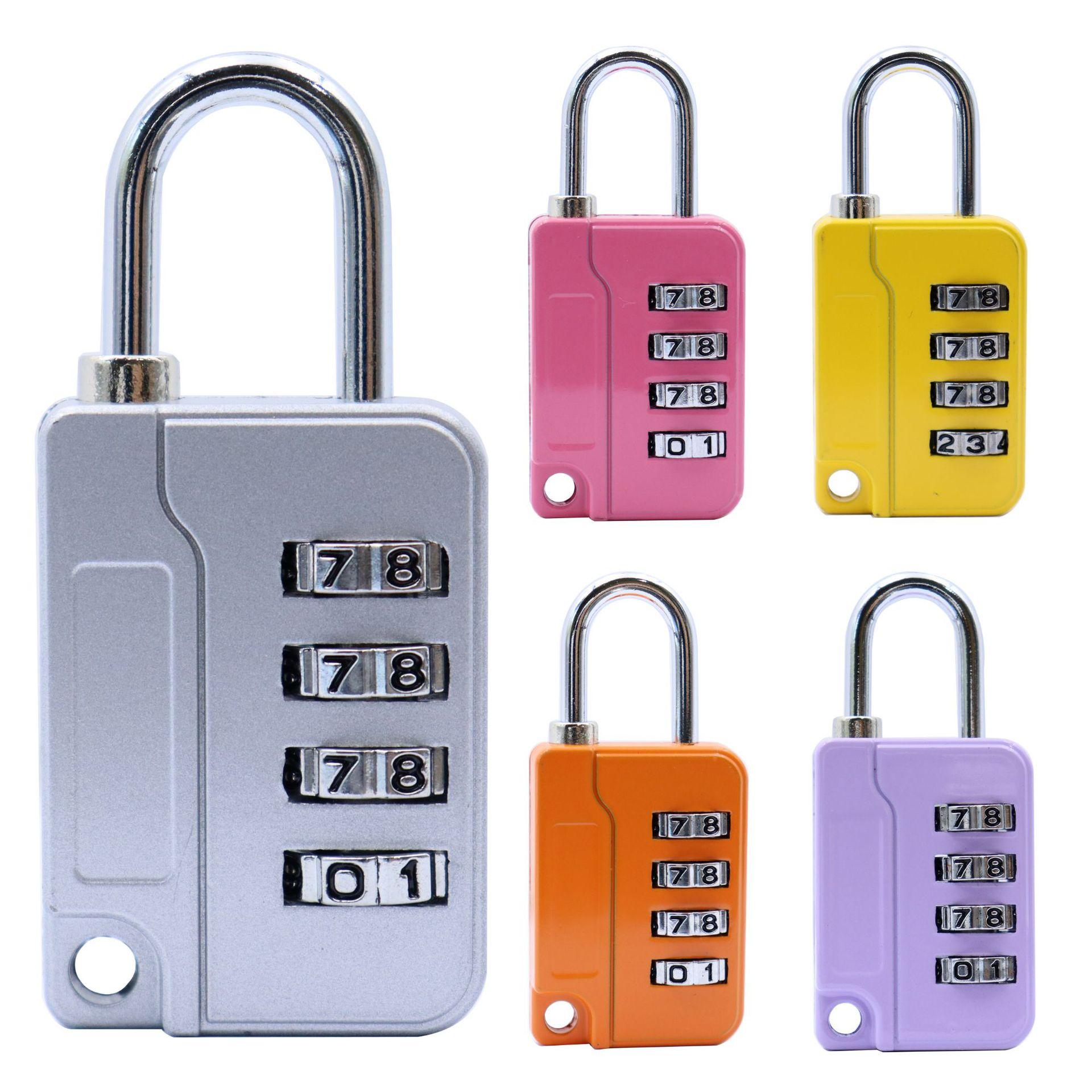 helmet password lock gym password lock padlock zinc alloy luggage and suitcase wardrobe small padlock Specification drawing