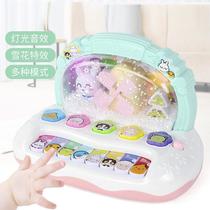 children's music electronic keyboard ice snowflake teaching playing piano musical instrument infant electric little piano pattern educational toys