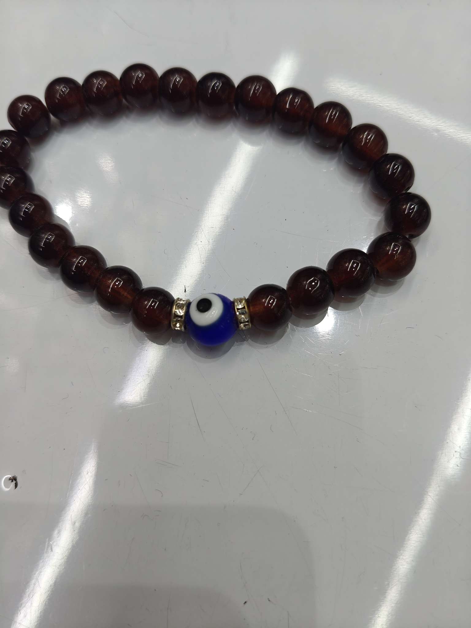 新款中式弹簧水晶手链 女士叠戴手饰 高档饰品 手串女款时尚饰品手链产品图