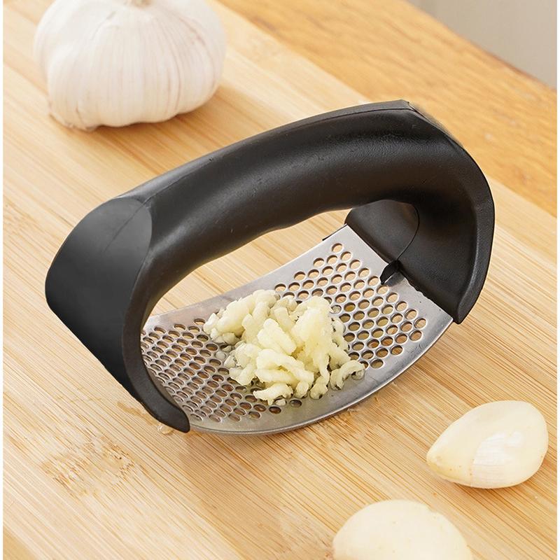 garlic press manual stainless steel garlic press garlic press household garlic press crushing garlic mashed garlic squeezing minced garlic kitchen tools